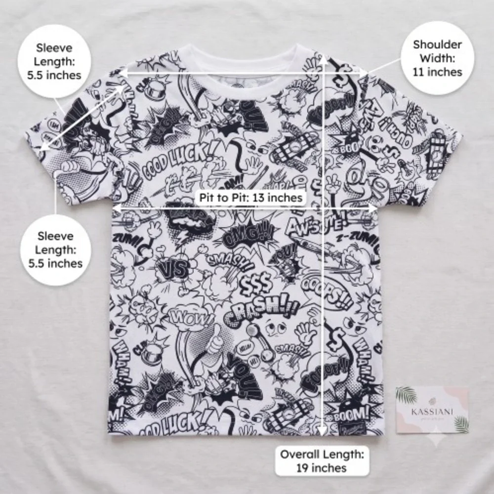 Brooklyn's Best Boys Comic Book Pop Art Graphic Print Cotton T-Shirt White 7